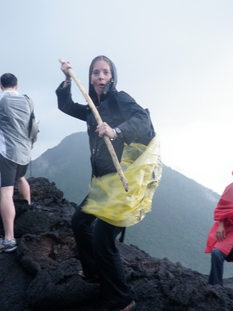 Reannon on Top of the Volcano