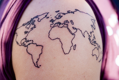 Tattoo of Word Map