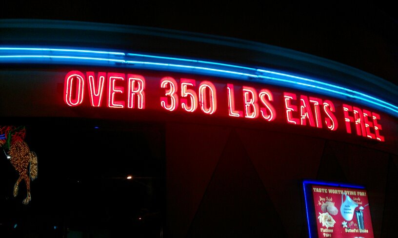 Sign for the "Heart Attack Grill" in Las Vegas, Nevada