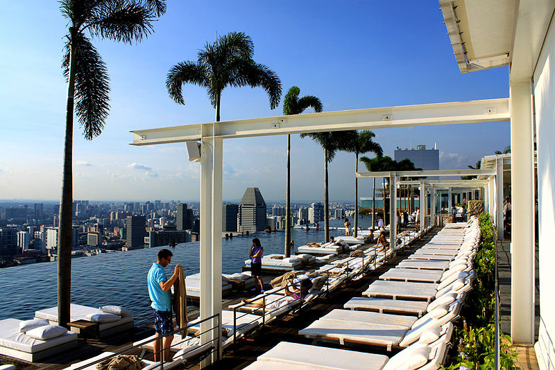 worlds longest elevated swimming pool