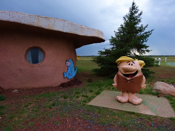 barney rubble at bedrock city in arizona