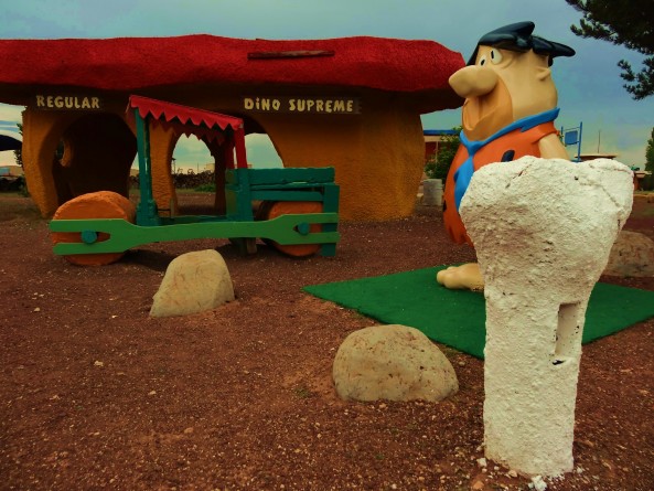 fred flinestone house at bedrock city in arizona