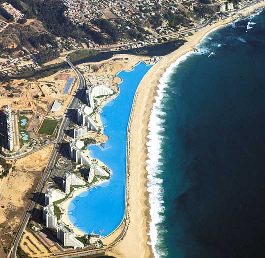 biggest pool in the world in chile