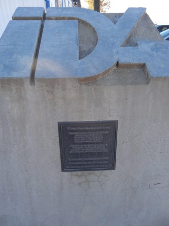 closeup shot of time capsule near Area 51