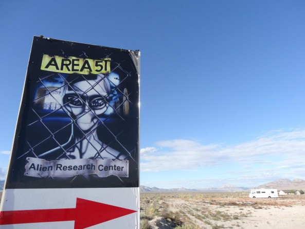 gift shop sign off the extraterrestrial highway near Rachel, Nevada