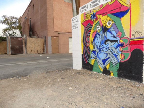 Graffiti art on a wall in Las Vegas