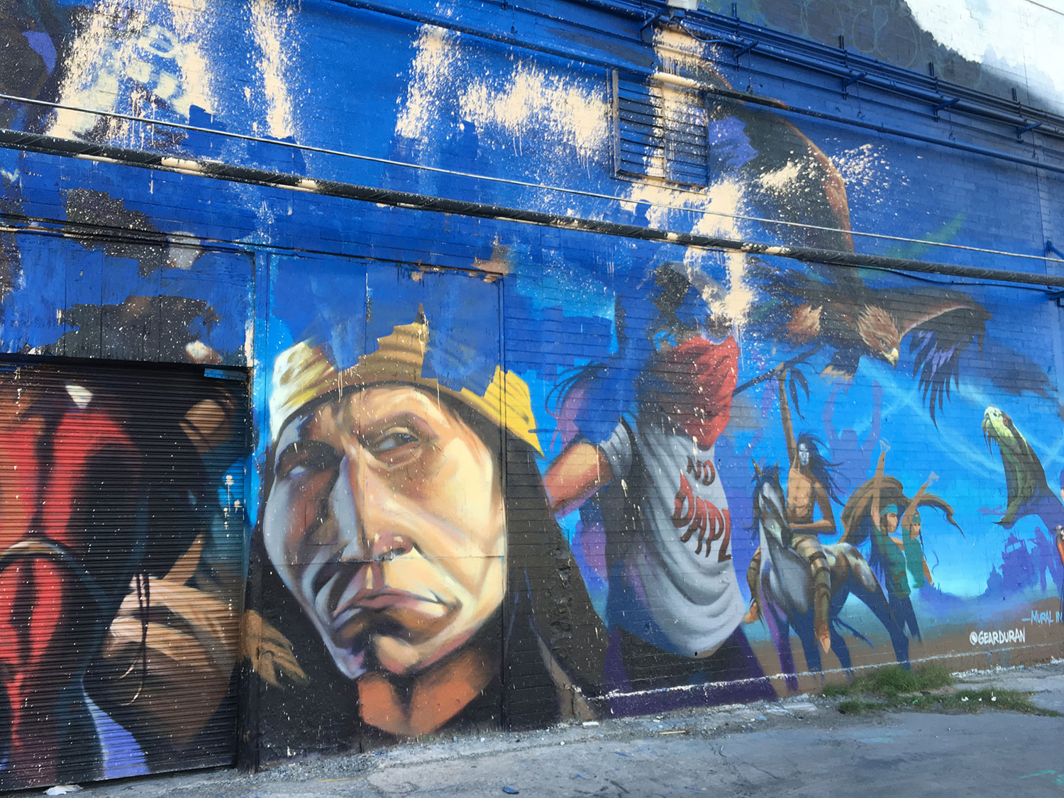 Mural art on main street in Las Vegas