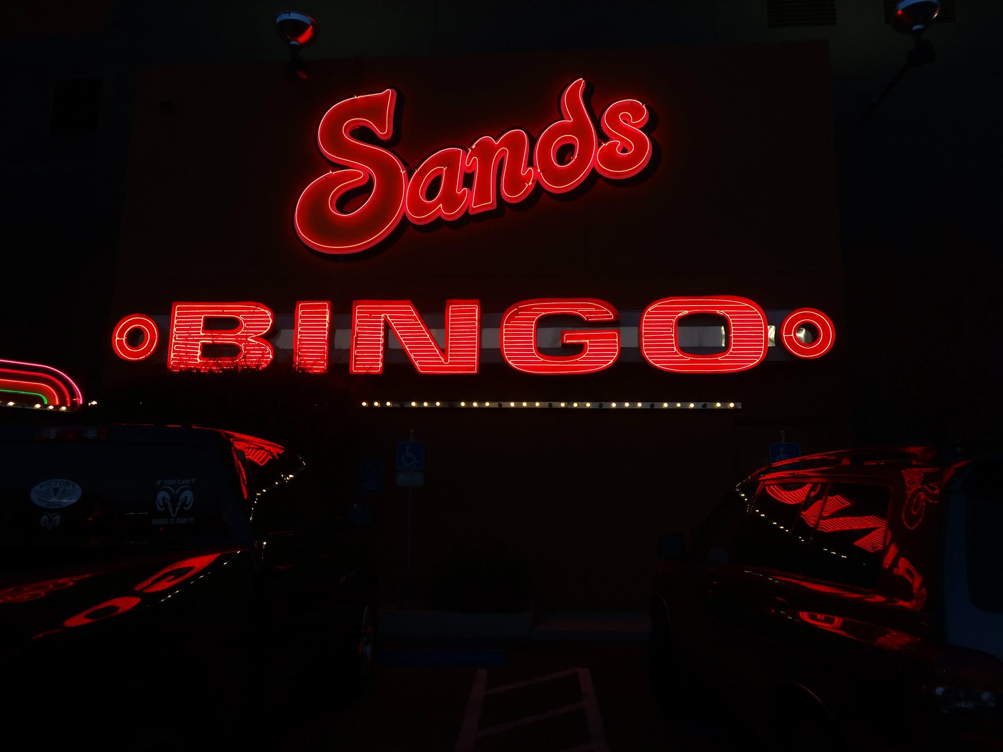 Sands casino neon sign