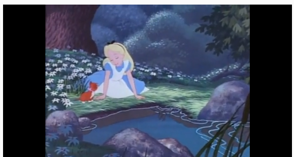 Alice in Wonderland pond