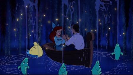 "kiss the girl" movie scene from The Little Mermaid