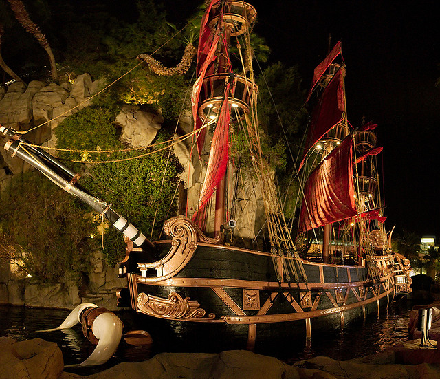 Treasure Island pirate ship