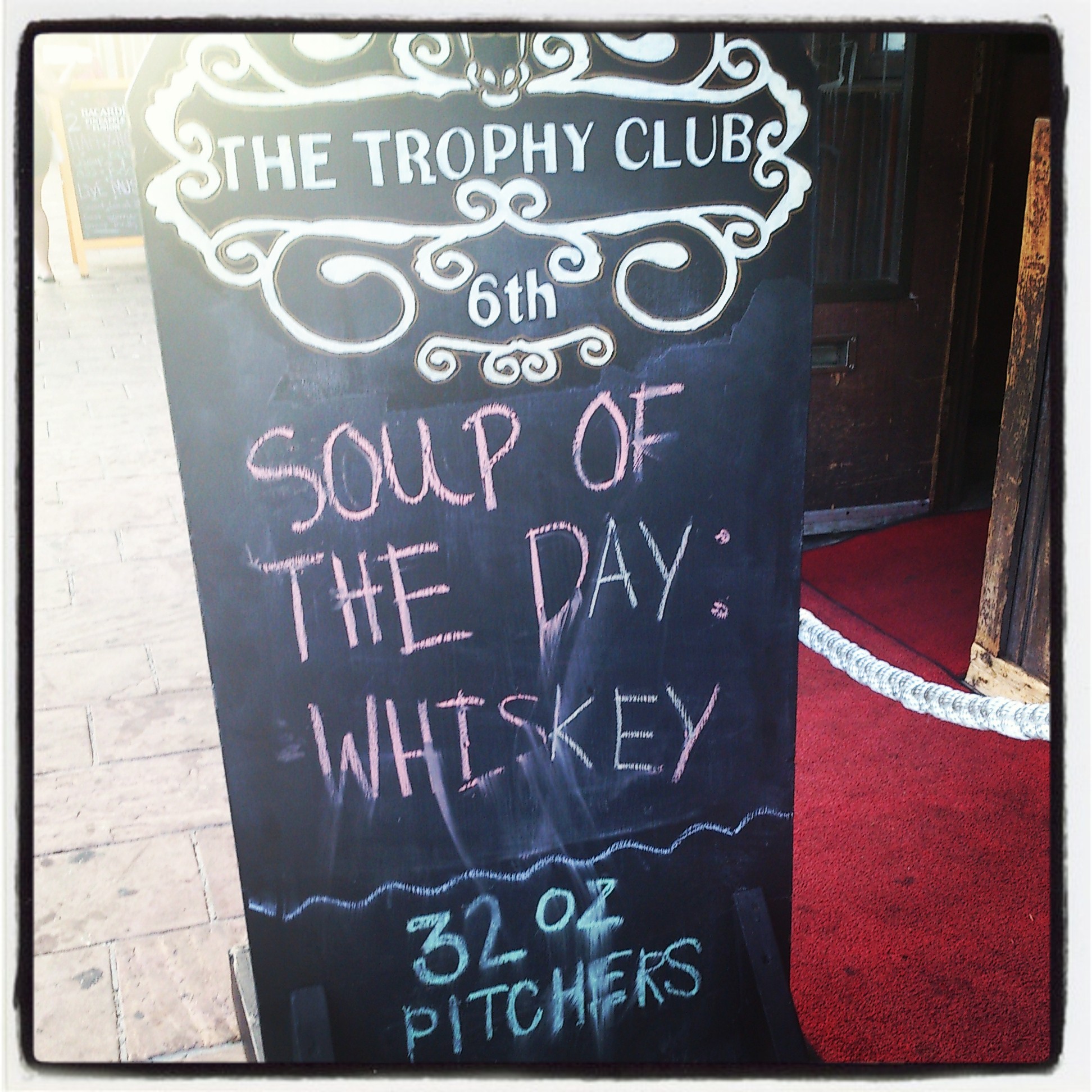 Soup of the day: whiskey