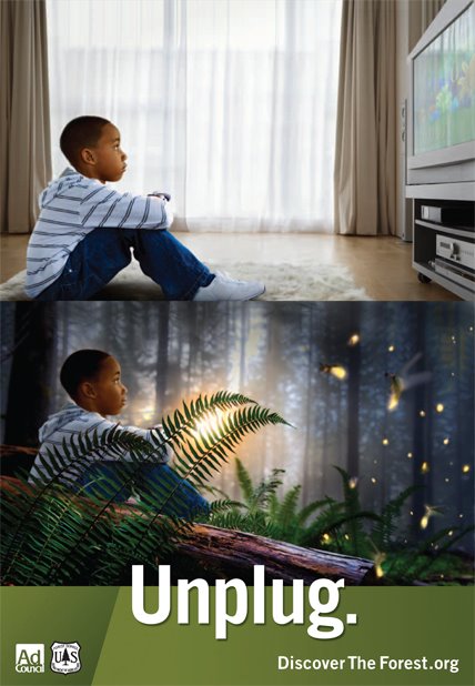 turn off the tv and go outside