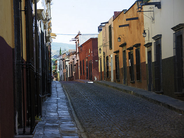 colonial mountain town in Mexico