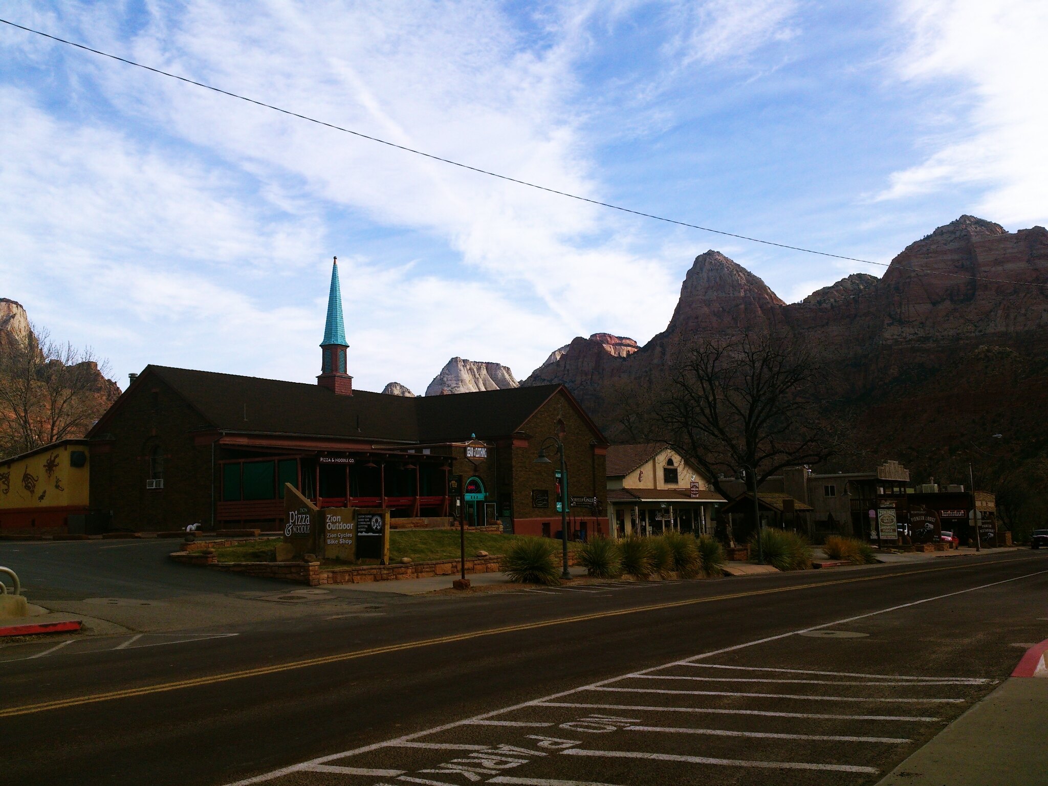 church and village of Springdale Utah