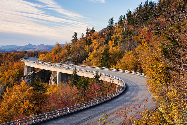 Highway Blue Ridge mountains