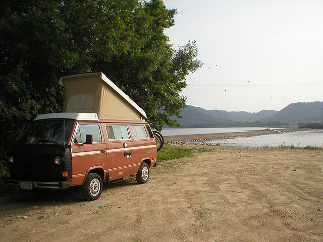 1980s VW camper van