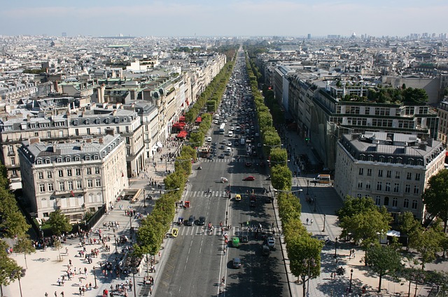champs elysees in Paris France