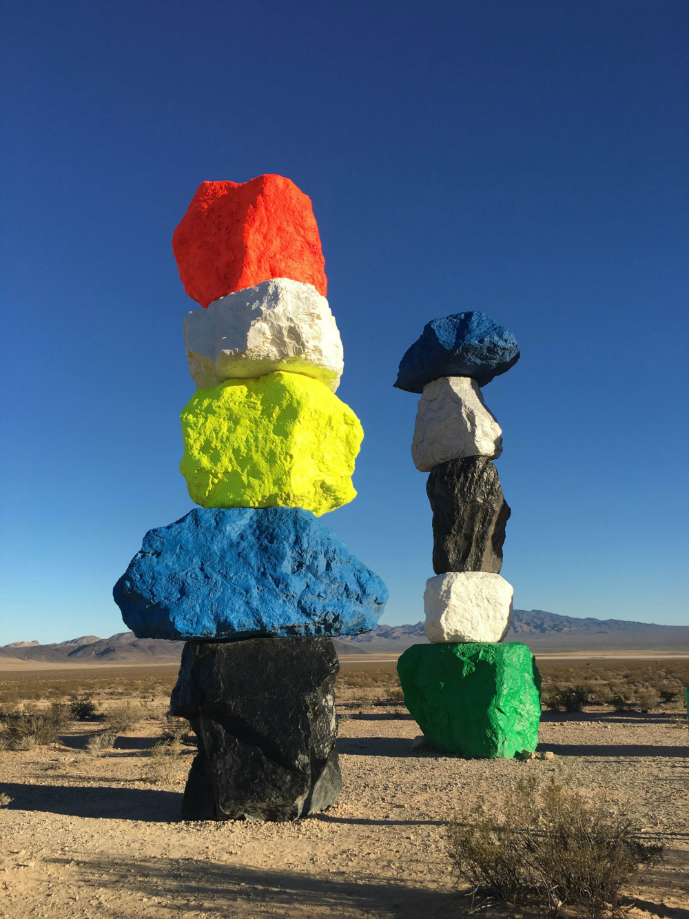 Rock towers in Jean, Nevada