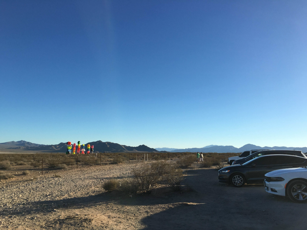 Seven Magic Mountains Parking Lot