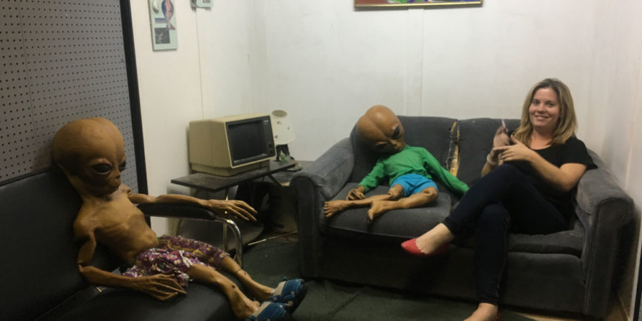 Alien Zone in Roswell Living Room Scene