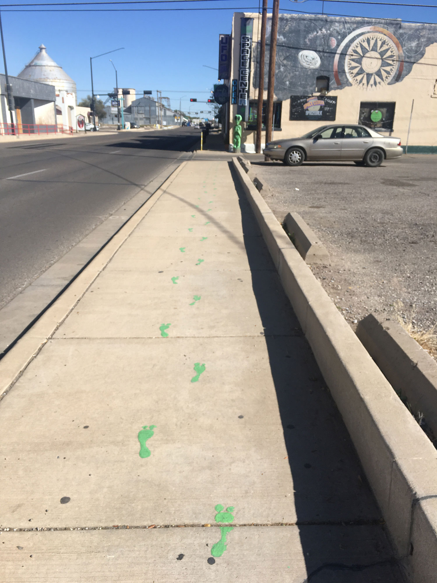 Roswell alien footprints