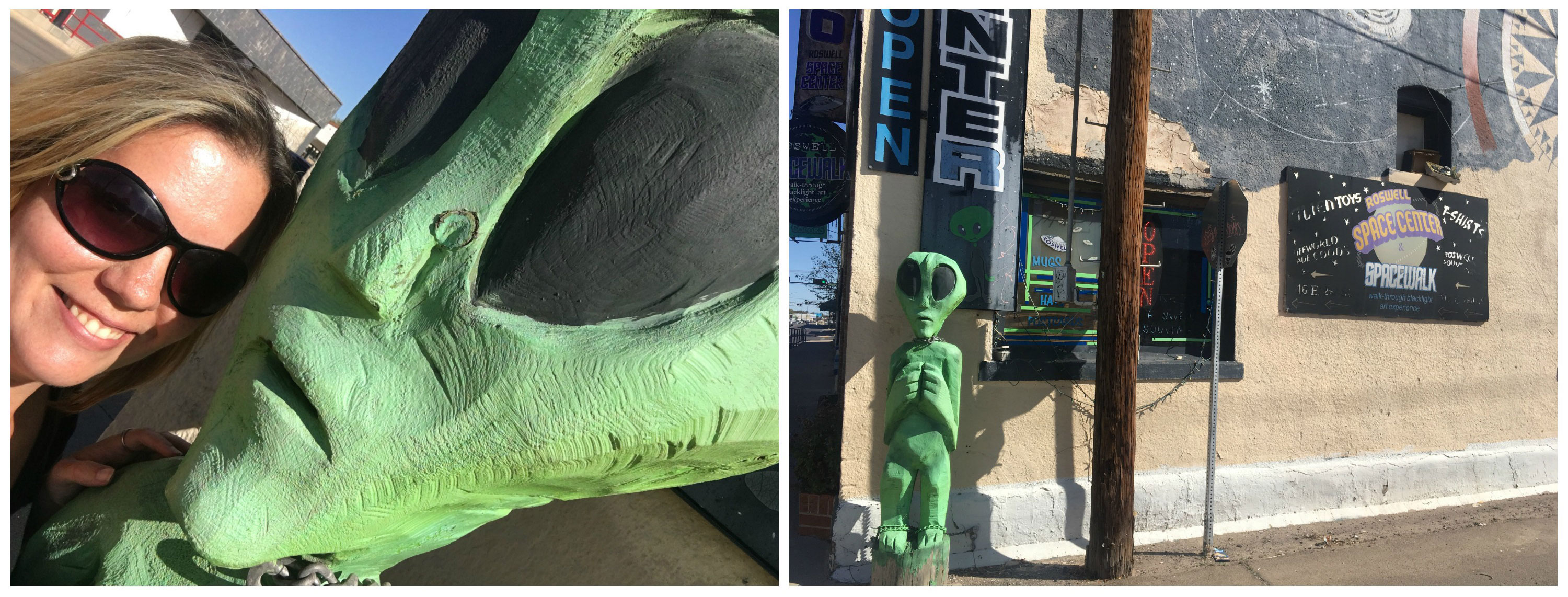 alien statues in Roswell