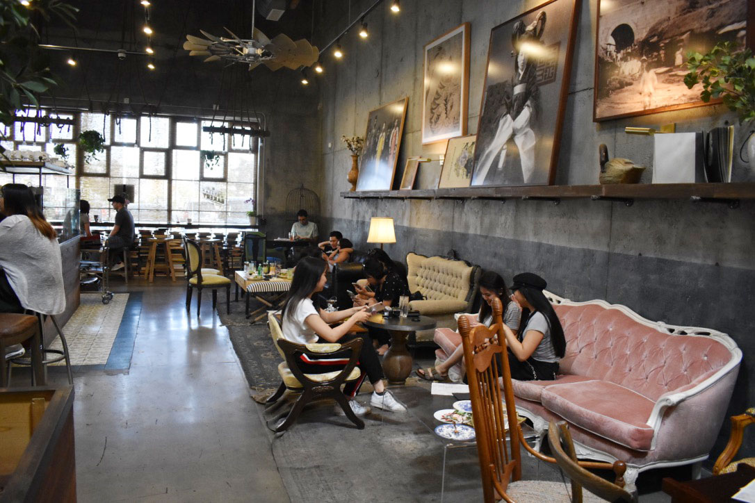 People sitting in coffee shop