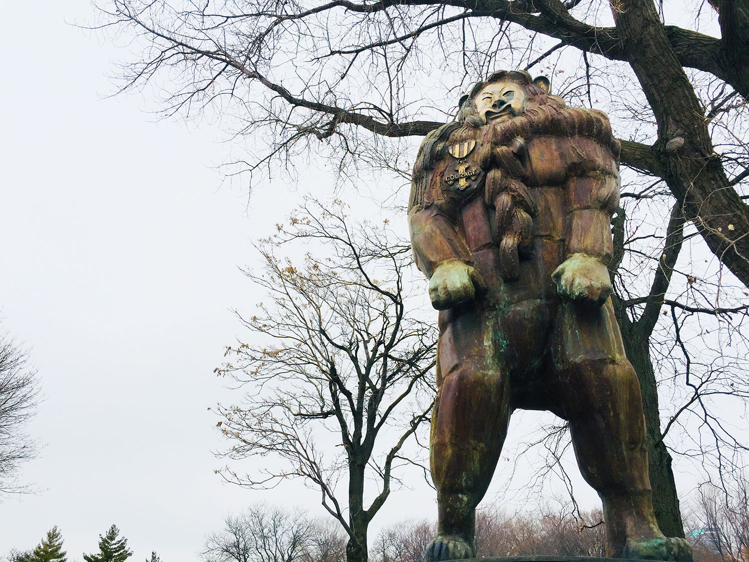 Oz Park Lion Statue
