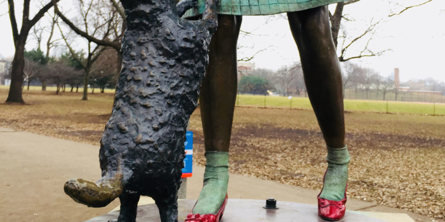 Toto and Dorothy statues