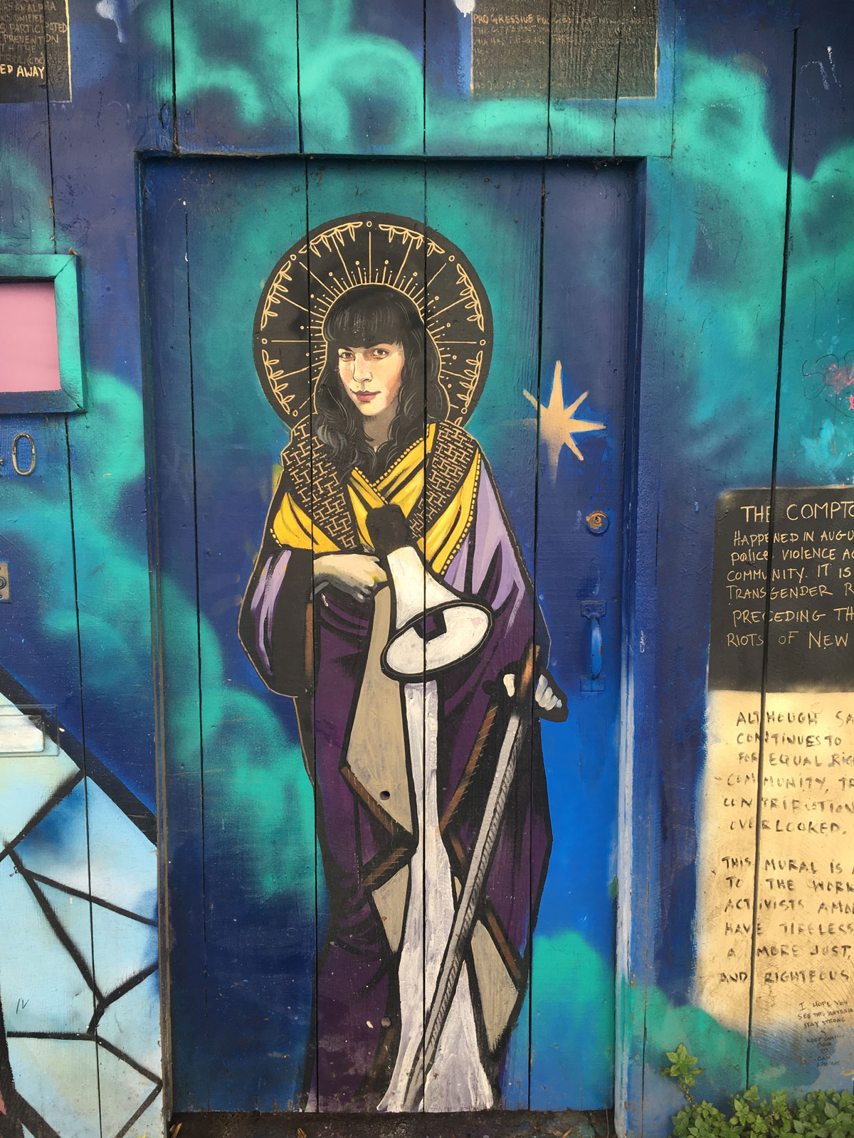 mural of nun